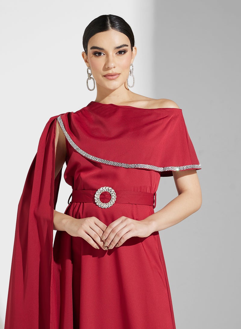 Khizana One-Shoulder Maxi Dress - Image 3