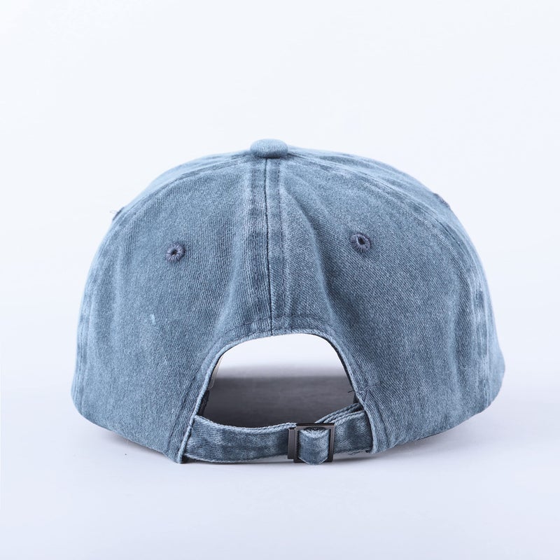 LANGZHEN Unisex Baseball Cap 100% Cotton Fits Men Women Washed Denim Adjustable Dad Hat(Denim Blue) - Image 3