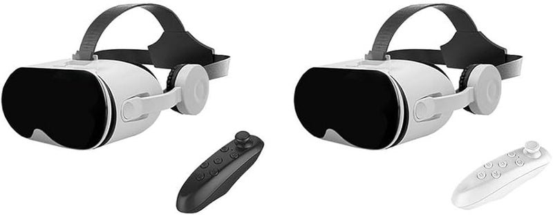 Black VR Headset with Remote Control for Android iOS Phone Virtual Reality 3D Movies Games - Image 3