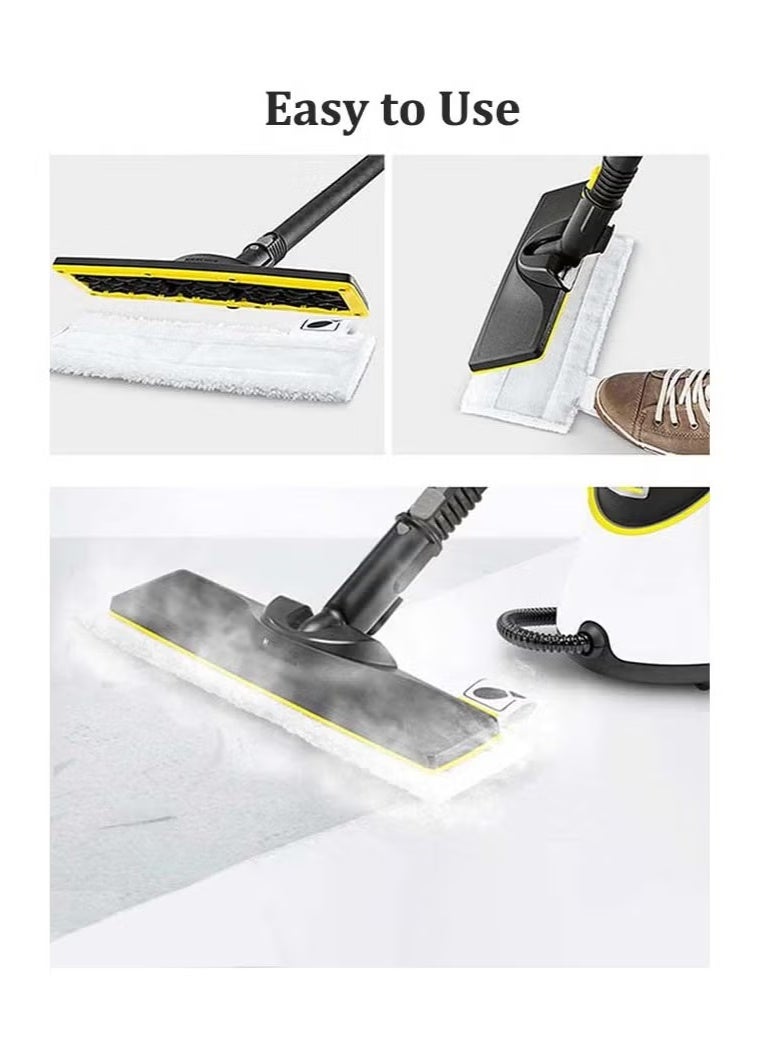 8 Pack Replacement Microfibre Mop Cloths with Pads Set Fits for Karcher Steam Cleaner SC2 SC3 SC4 SC5 Accessories（4 Rag Nozzle Covers & for Karchers 4 Microfiber Mopping Pads） - Image 5