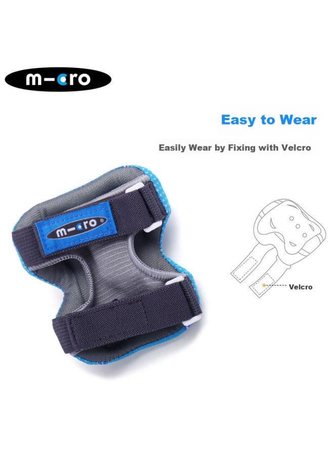 M-cro Roller Skating Protective Gear Complete Set For Children, Including Inline Skates, Skateboard, Helmet, And Protective Gear Package, X8m Blue, Size S - Image 3