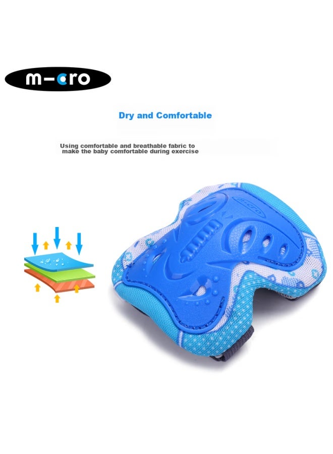 M-cro Roller Skating Protective Gear Complete Set For Children, Including Inline Skates, Skateboard, Helmet, And Protective Gear Package, X8m Blue, Size S - Image 2