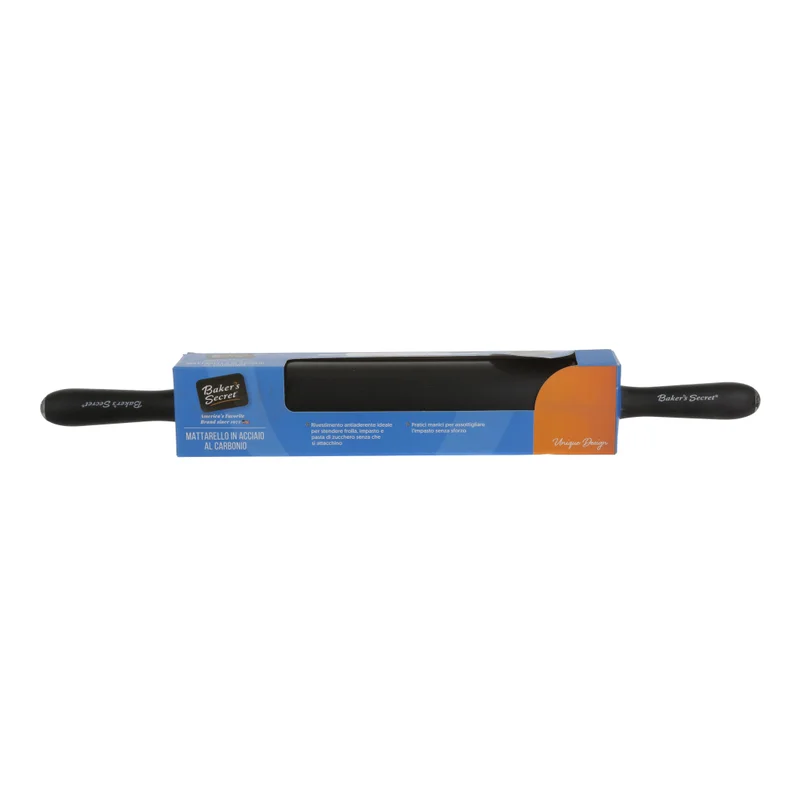 Simply Kitchen  Carbon Steel Rolling Pin-49Cm  | Best Price UAE
