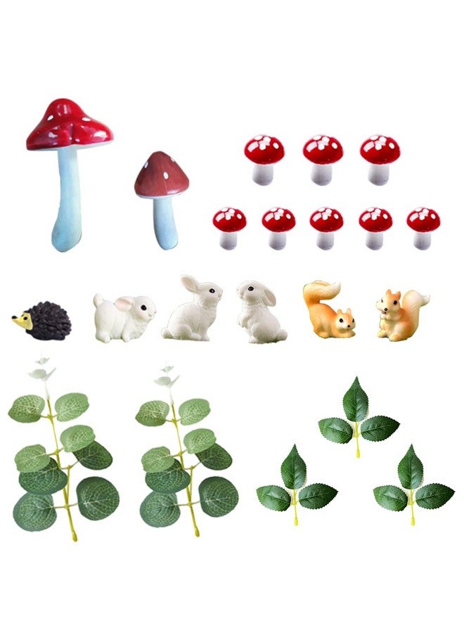 GmakCeder Woodland Animal Cake Toppers Forest Mushroom Cake Decor for Baby Shower Birthday Woodland Theme Party Decorations - Image 2