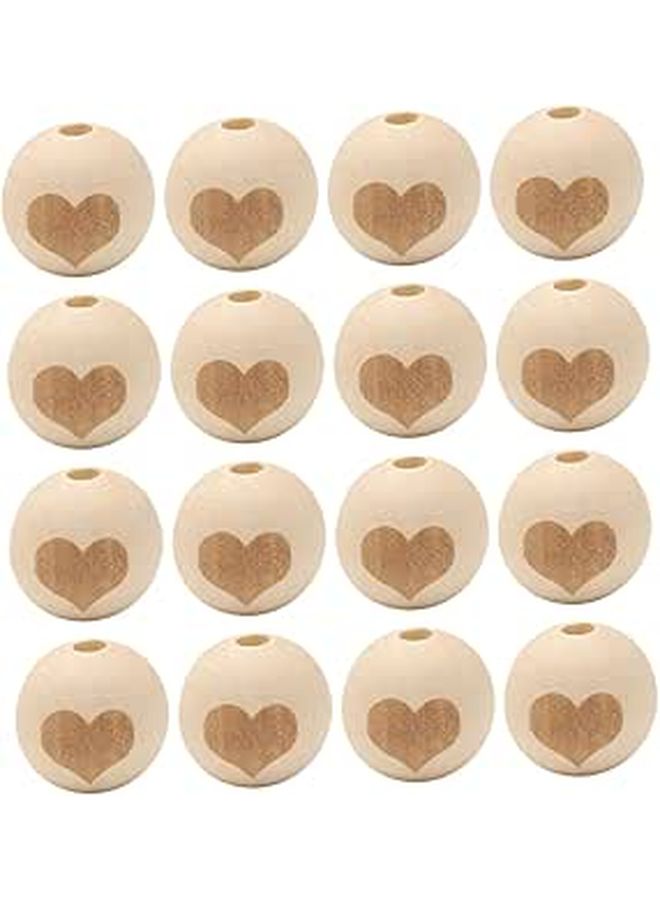 Natural Wood Beads For Jewelry Making 50pcs DIY Craft Bracelet Necklace Keychain - Image 1