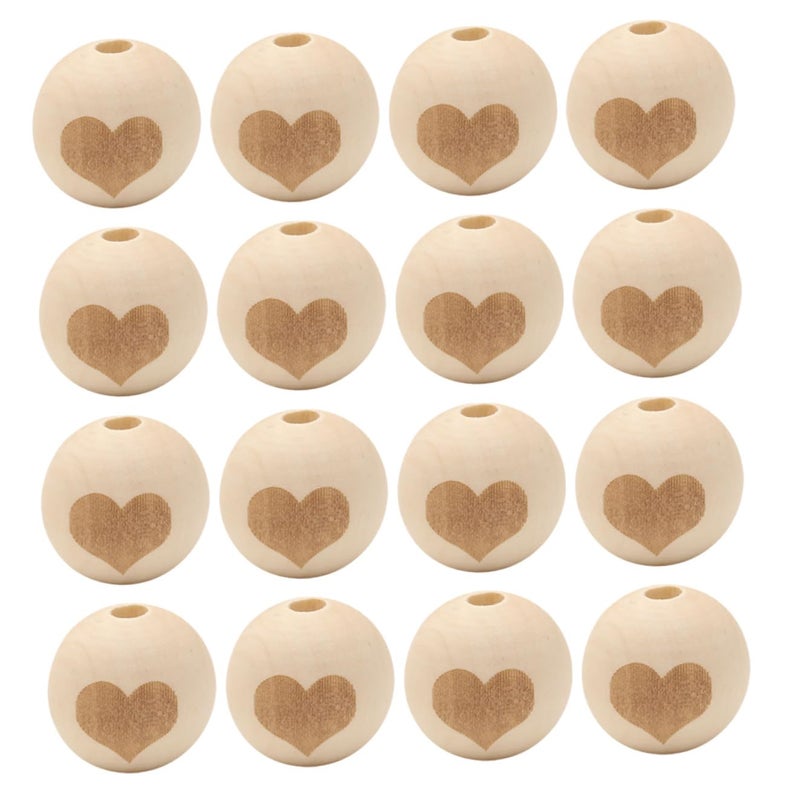 Natural Wood Beads For Jewelry Making 50pcs DIY Craft Bracelet Necklace Keychain - Image 2