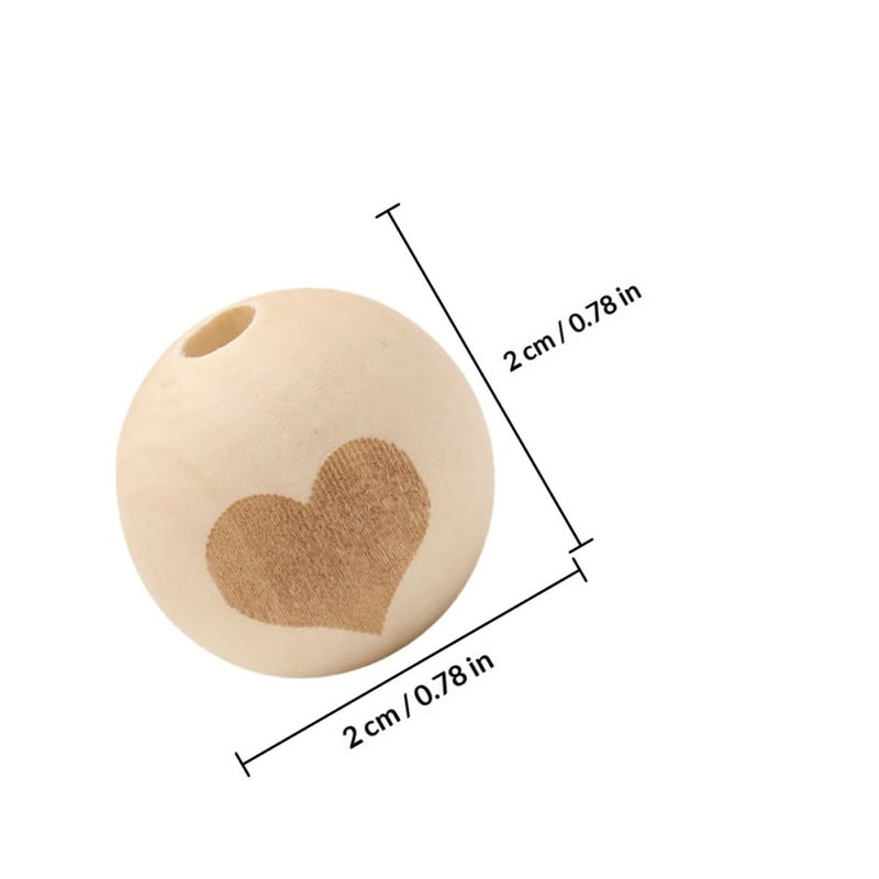 Natural Wood Beads For Jewelry Making 50pcs DIY Craft Bracelet Necklace Keychain - Image 3