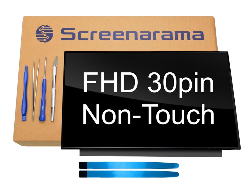 SCREENARAMA New Screen Replacement for LP156WFC(SP)(D1) 30pin FHD Non-Touch 1920x1080 IPS Glossy LCD LED Display with Tools - Image 1