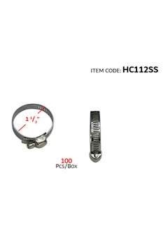 Al Khateeb Hose Clamp 201 Stainless Steel Adjustable Hose Clamps 1 1/2" 