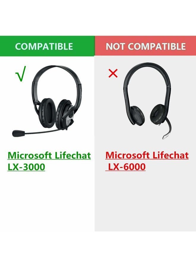 YDYBZB Ear Pads Cushions Cups Replacement for Microsoft LifeChat LX-3000 Headset Headphone Earpads Cushions Foam Pillow - Image 2