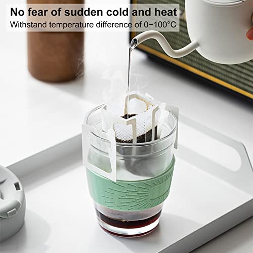 Baskety Reusable Coffee Cup Travel Coffee Mug with Lid & Silicone Drinking Cup - 350ml (Green, Pack of 2) - Image 5