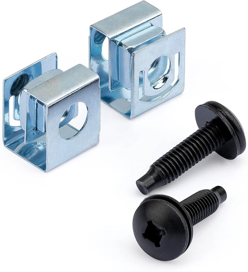 Star Tech .com 10-32 Server Rack Screws - 50 Pack - Network Rack Screws and Clip Nuts for Rack Mount Server Cabinet or Enclosure , TAA (CLPSCRW1032) - Image 1
