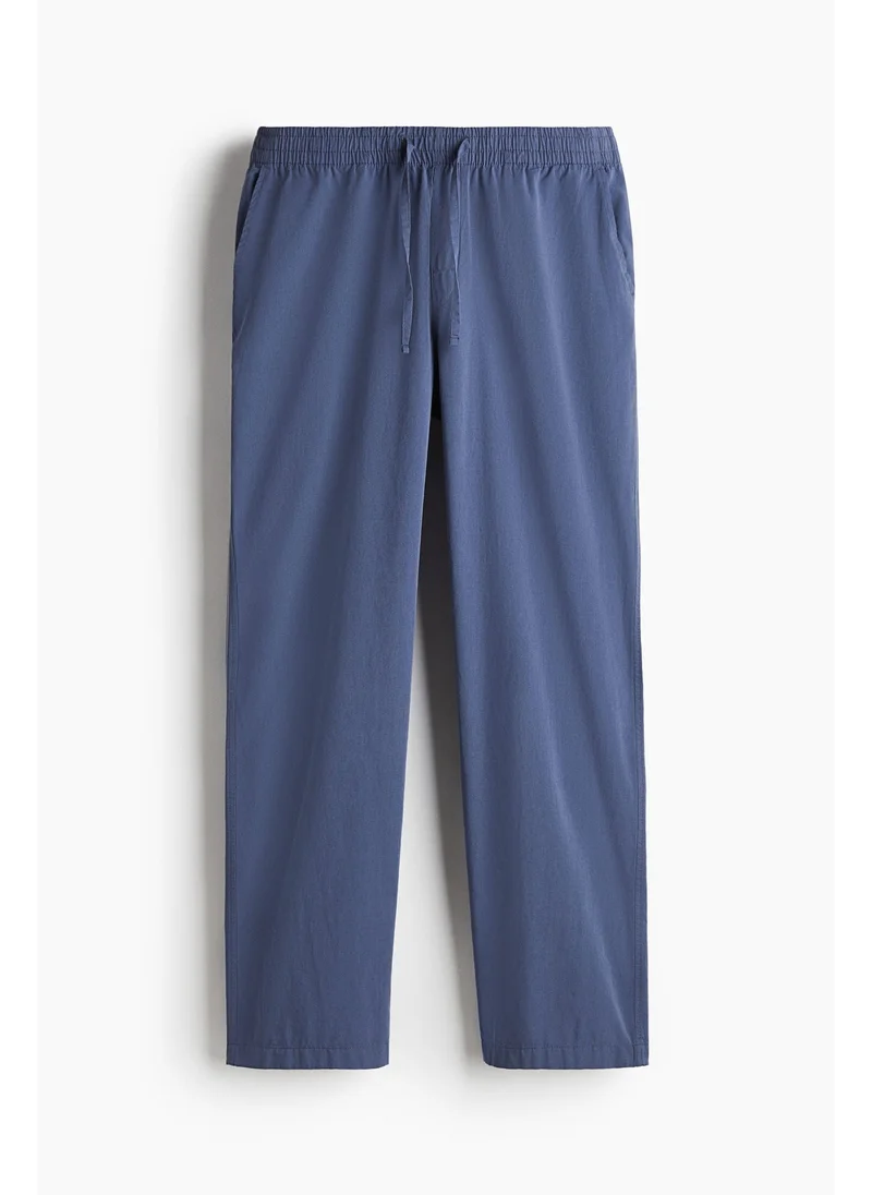 اتش اند ام Relaxed Fit Poplin trousers
