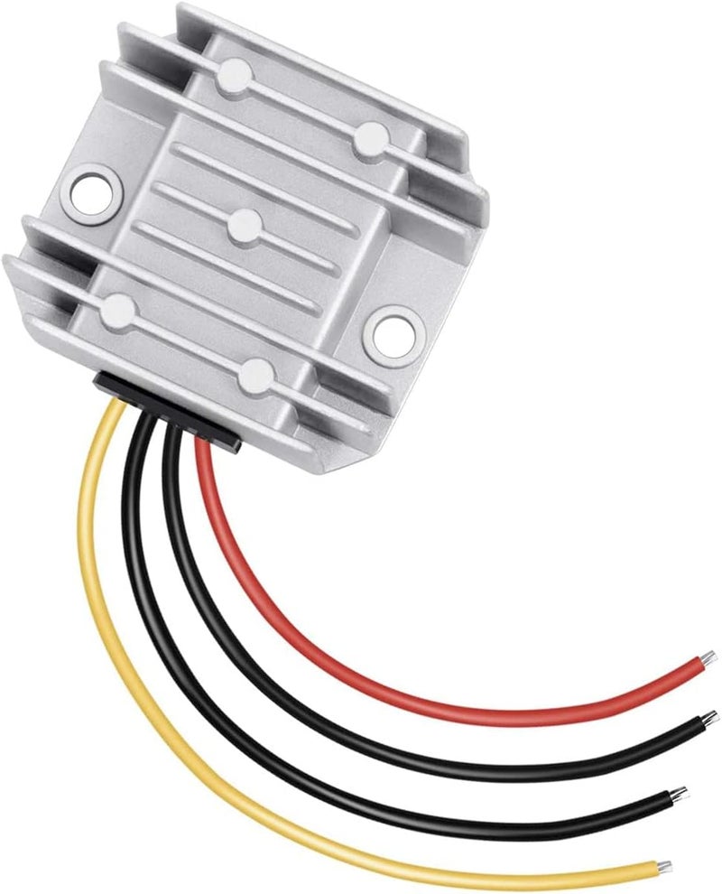 Greluma 1 x Waterproof DC 12V 3A Voltage Stabilizer/Surge Protection/Power Supply Regulator, DC 8V-40V to 12V 36W Automatic Step Down Up Boost Buck Converter - Image 1