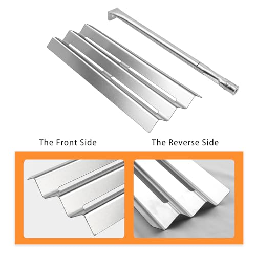 Zemibi Grill Replacement Parts for Napoleon Gas Models LEX485/605/730 LE LD485 Series Grills S81001, Stainless Steel Heat Plate Tent Shields and Heavy Duty Burner Tubes, BBQ Repair Kit, Pack of 4 - Image 4