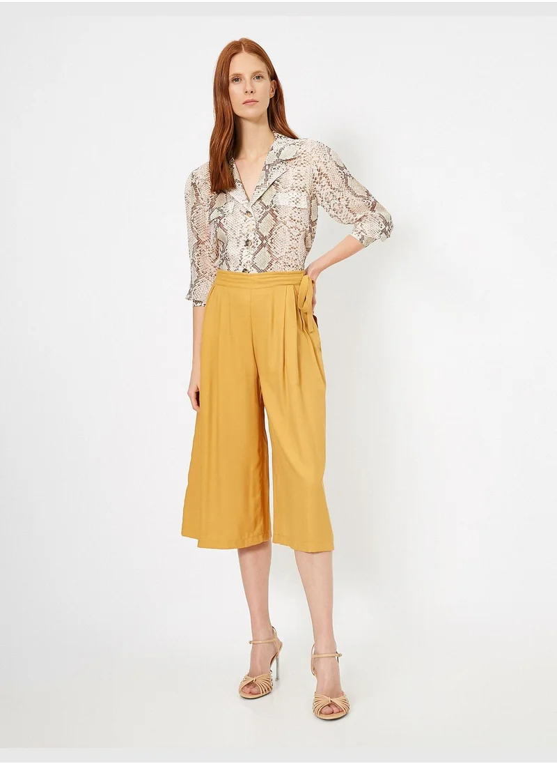 KOTON Tie Waist Trousers