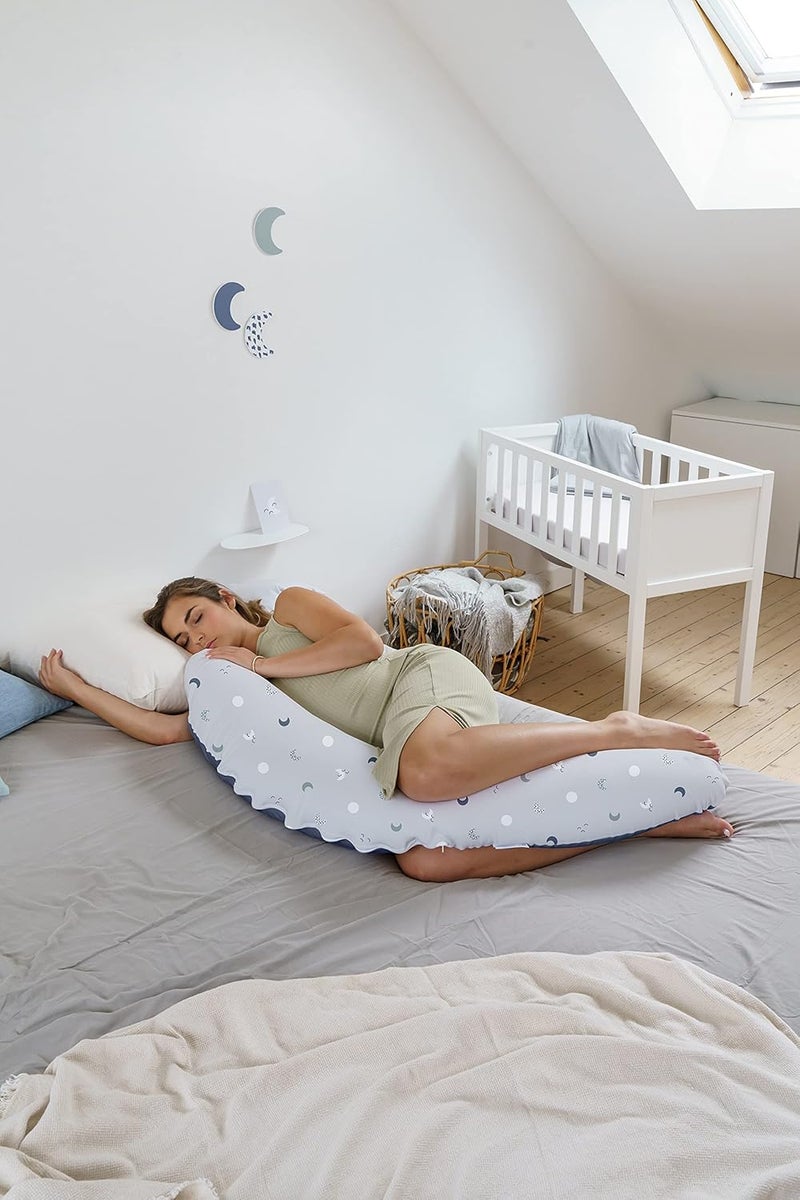Doomoo Buddy Nursing Pillow - Blue Grey Moon - Image 4