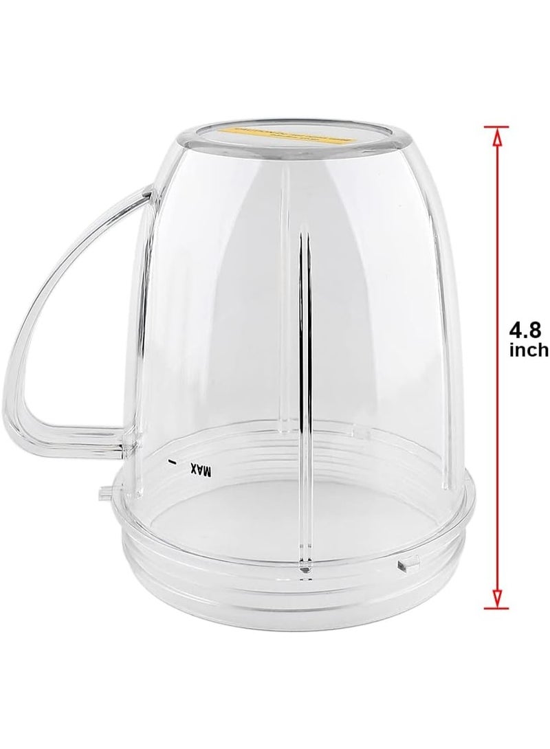أكواب 18 أوقية مع قطع غيار مقبض لـ Nutribullet 600W و 900W (2 أكواب 18 أوقية مع مقبض) - Image 4