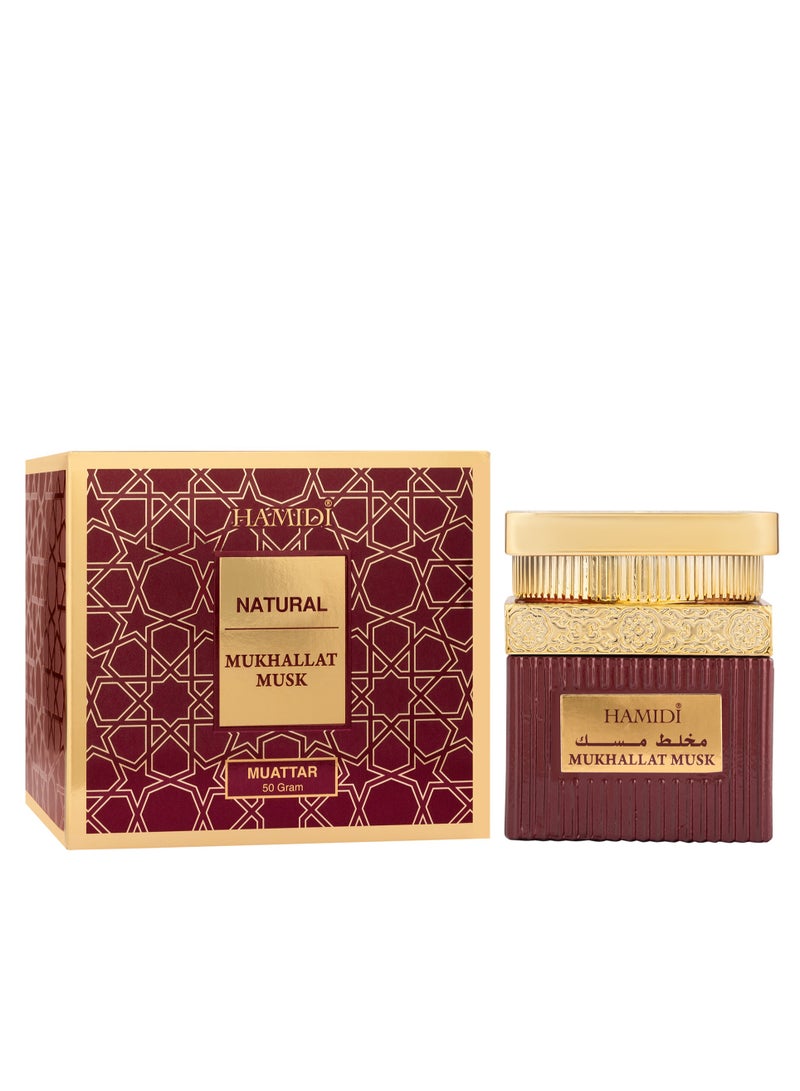 Hamidi Bakhoor Natural Muattar Mukhallat Musk 50gm - Image 4