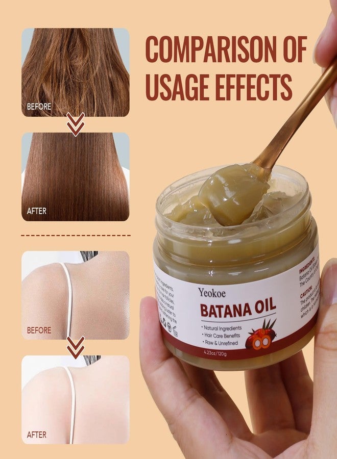 Yeokoe Batana Oil for Hair Growth Pure and Natural Raw Unrefined Dr Sebi,Hair Oil,Great for Skin Care and Hair Care Promotes Hair Thickness for Men Women - Image 4