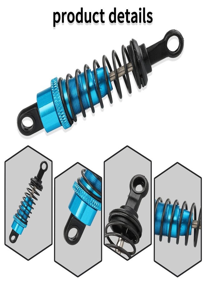 Rchobbytop 4PCS/Set Aluminum Shock Absorbers Assembled Damper Replacement A949-55 for WLtoys 1/18 RC Car A949 A959 A969 A979 K929 A959-B A969-B A979-B K929-B, Light Blue - Image 4