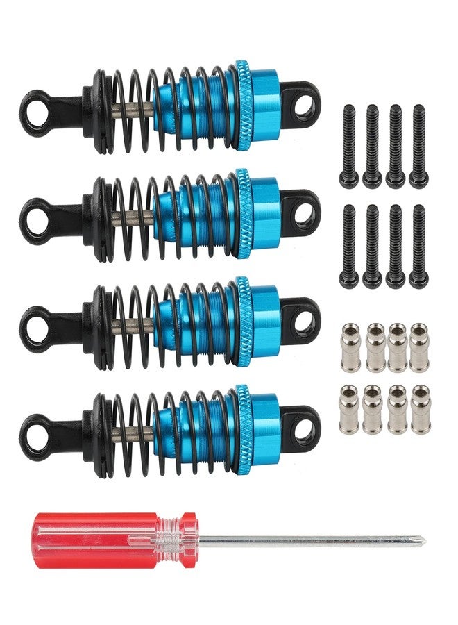 Rchobbytop 4PCS/Set Aluminum Shock Absorbers Assembled Damper Replacement A949-55 for WLtoys 1/18 RC Car A949 A959 A969 A979 K929 A959-B A969-B A979-B K929-B, Light Blue - Image 1
