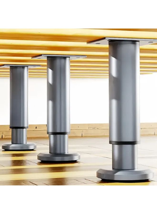 4 قطع أرجل طاولة تلسكوبية عالمية 250-420 ملم قابلة للتعديل مع وسادات مضادة للانزلاق - Image 5