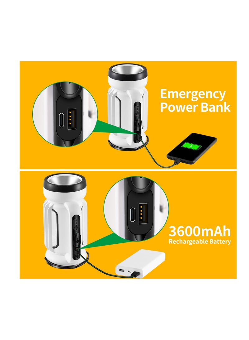 Flashlight Lantern for Camping, Super Bright 1000 Lumen Powerful LED Rechargeable Flashlights with 5 Light Modes, IPX6 Waterproof,  for Power Outages, Hurricane Emergency, Hiking, Fishing - Image 4