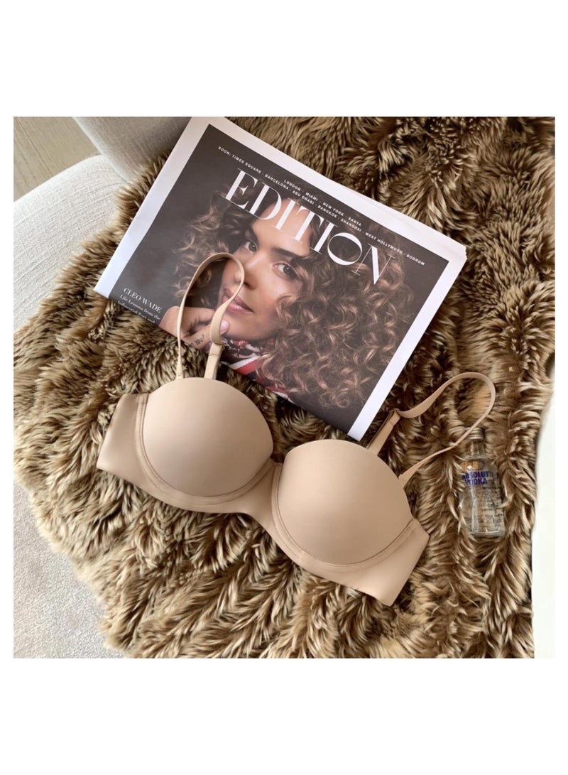 2 Pieces Women Underwire Half Cup Push Up Bra  - Image 4