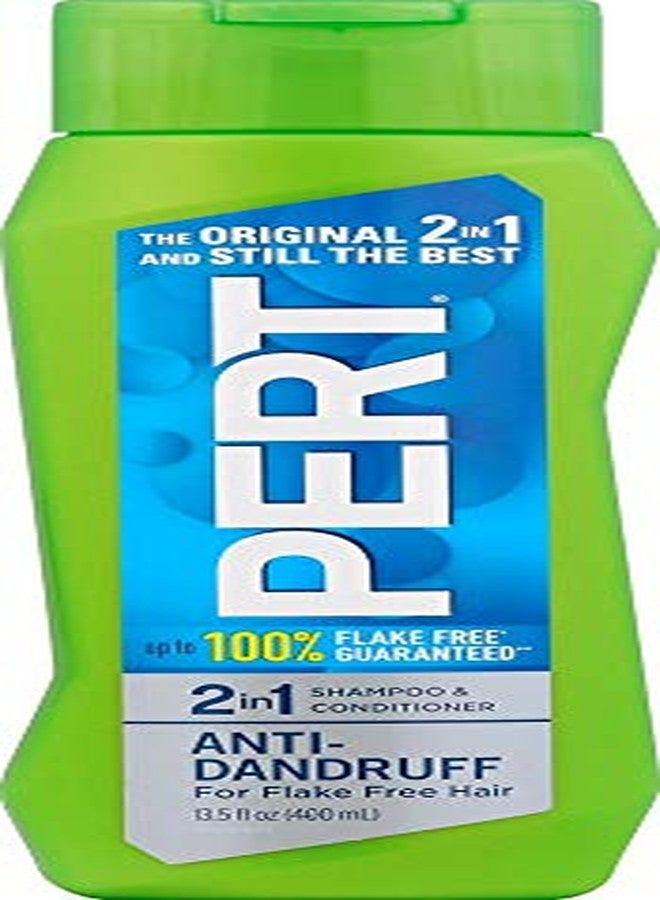 PERT PLUS Anti-Dandruff 2 in 1 Shampoo and Conditioner for Flake Free Hair 13.5 fl (PACK OF 2) - Image 5