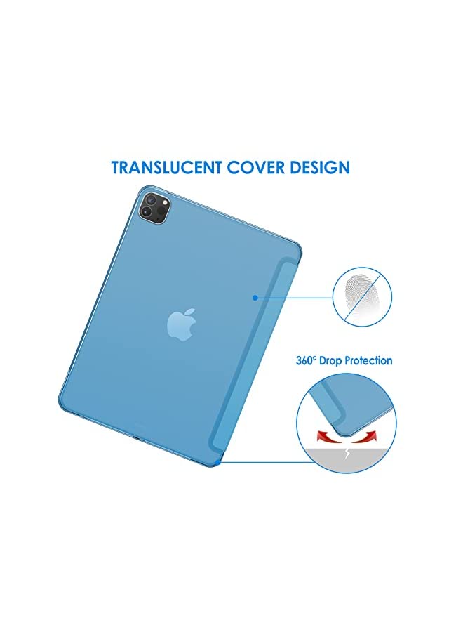 Jetech Case for iPad Pro 11-Inch, 2022/2021/2020/2018 Model, Compatible with Pencil, Cover Auto Wake/Sleep (Blue) - Image 3