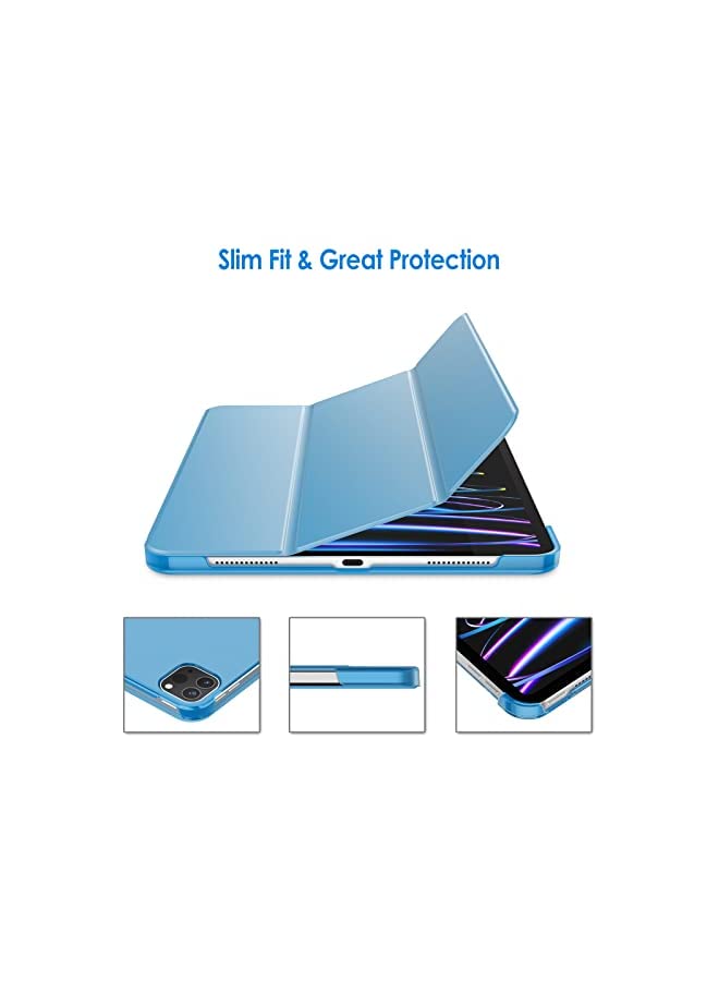 Jetech Case for iPad Pro 11-Inch, 2022/2021/2020/2018 Model, Compatible with Pencil, Cover Auto Wake/Sleep (Blue) - Image 2