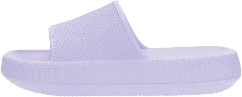 BRONAX Pillow Slippers for Women and Men | House Slides Shower Sandals | Cushioned Thick Sole 40-41 Light Purple - Image 3