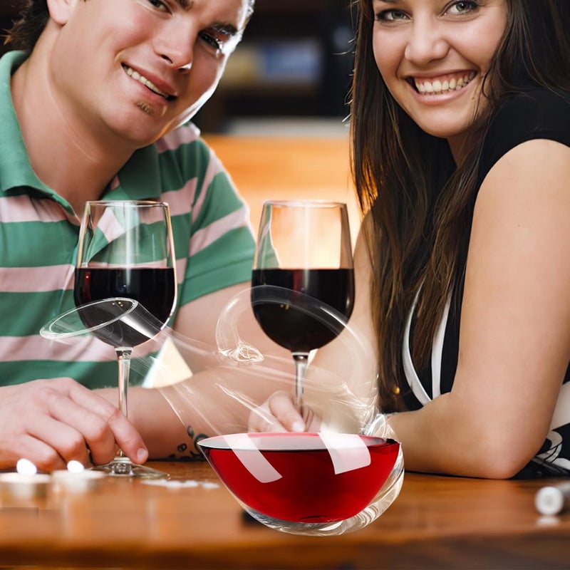DOITOOL Glass Wine Dispenser Carafe with Handle and Slanted Spout Easy to Pour Red Wine Decanter with Polished Smooth Edges for Dinner Parties - Image 5