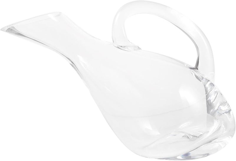 DOITOOL Glass Wine Dispenser Carafe with Handle and Slanted Spout Easy to Pour Red Wine Decanter with Polished Smooth Edges for Dinner Parties - Image 1