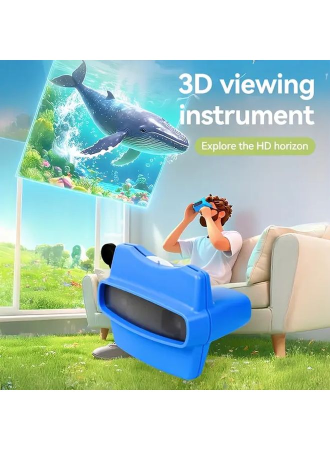 Green 3D Movie Viewer Portable Stereoscopic Toy Interactive Educational Science Gift - Image 2