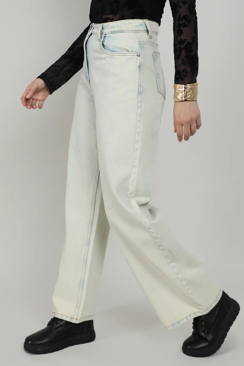 Pinacolada  Women's Light Blue Ombre-Wash Denim Jeans for Women | Best Price UAE