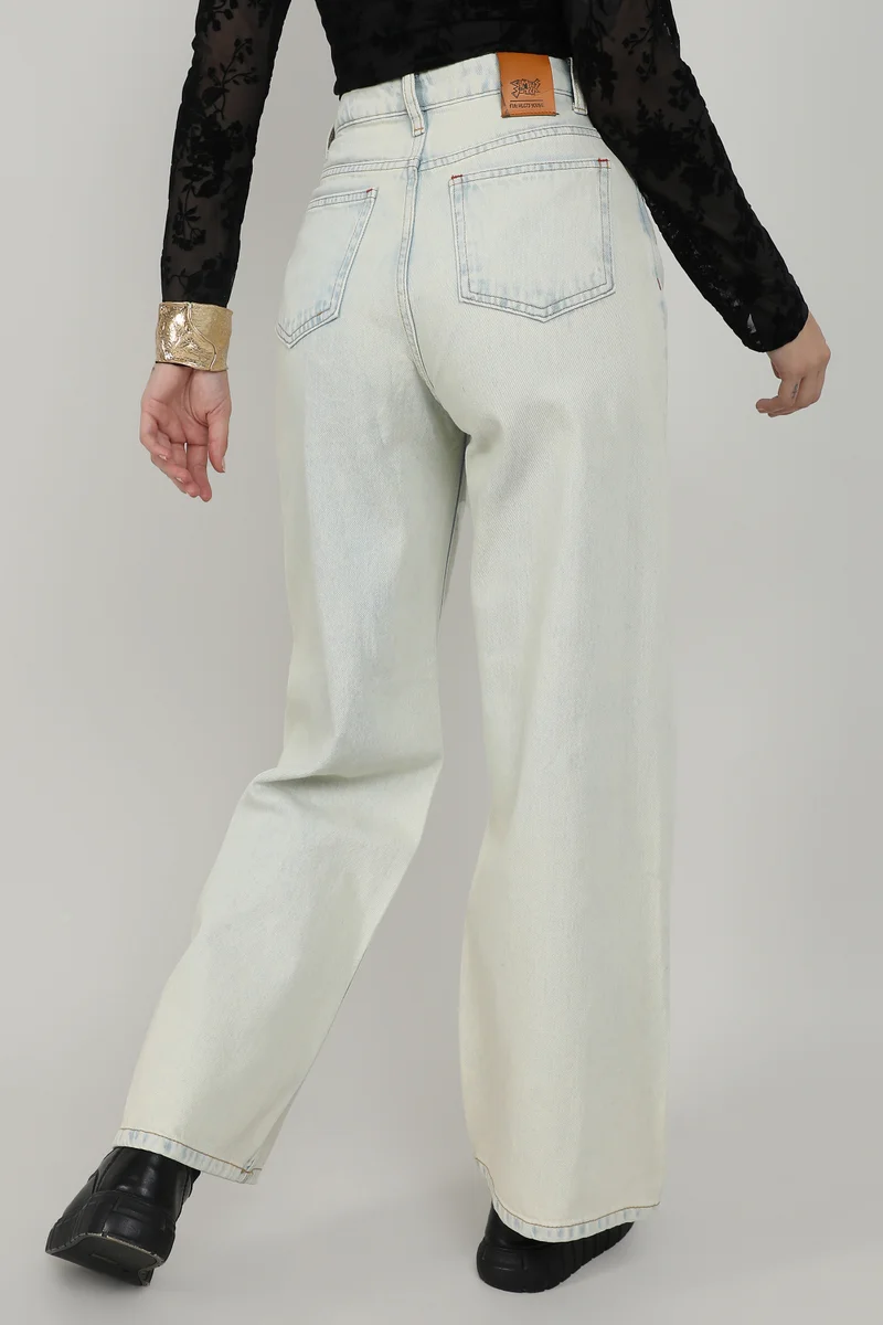 Pinacolada  Women's Light Blue Ombre-Wash Denim Jeans for Women | Best Price UAE
