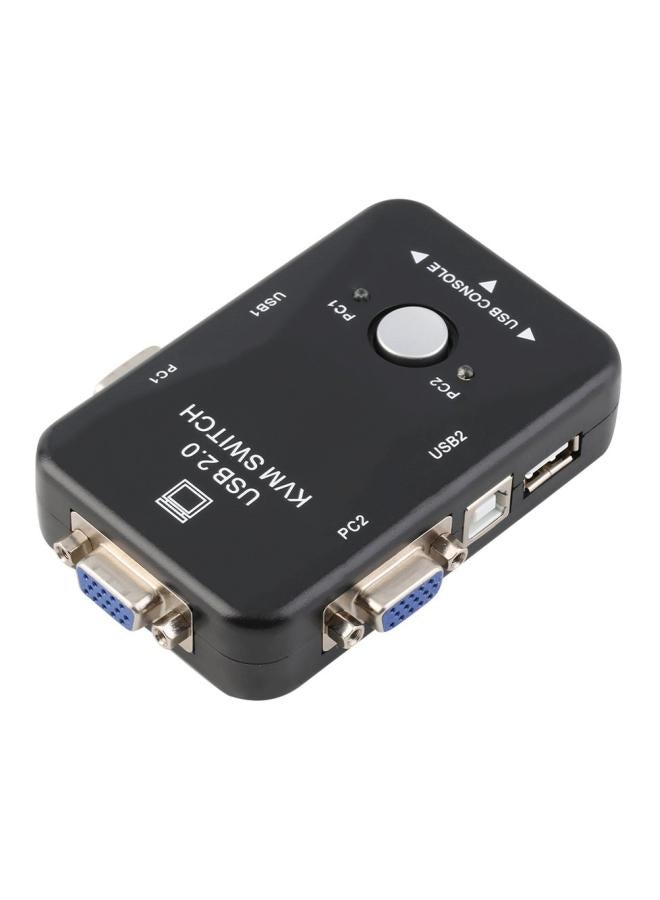 2 Ports USB 2.0 VGA/SVGA KVM Switch Box Black - Image 5