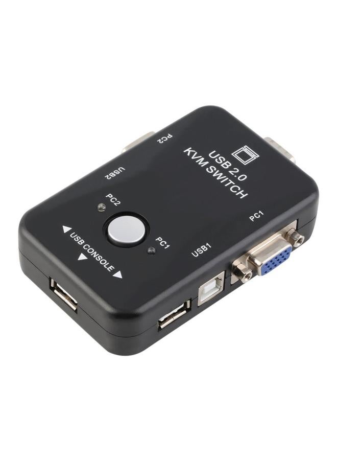 2 Ports USB 2.0 VGA/SVGA KVM Switch Box Black - Image 3