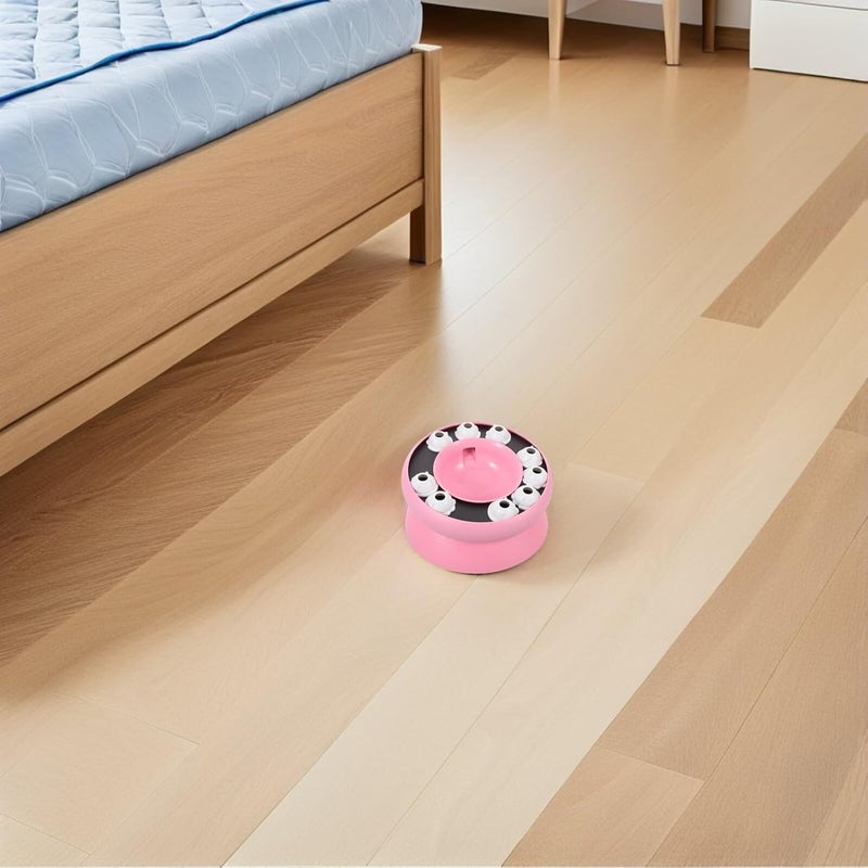 Slow Feeder Cat Bowl with Interactive Function, Pink Non-Toxic Plastic Slow Feeding Dish for Multi-cat Households, Anti-Choking Cat Food Puzzle for Natural Eating Behavior - Image 5