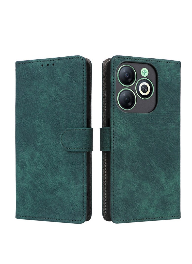 جنرال - حافظة لهاتف Infinix Smart 8، غلاف جلدي PU قابل للطي، مع فتحات للبطاقات، حافظة لهاتف Infinix Smart 8 - Image 1