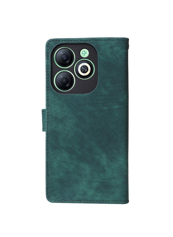 جنرال - حافظة لهاتف Infinix Smart 8، غلاف جلدي PU قابل للطي، مع فتحات للبطاقات، حافظة لهاتف Infinix Smart 8 - Image 1