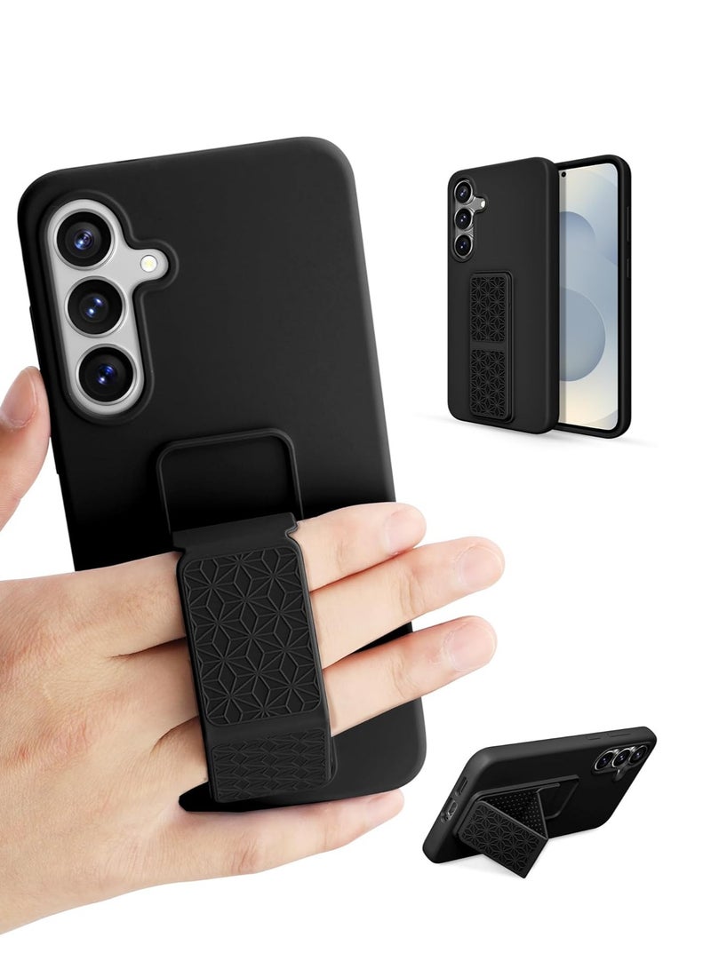 بورتوني غطاء حماية لهاتف سامسونج جالاكسي S25 بلس، حامل مغناطيسي للسيارة، حامل حزام يد عمودي وأفقي، مصنوع من السيليكون، غطاء واقٍ ناعم الملمس لهاتف سامسونج جالاكسي S25 بلس مقاس 6.7 بوصة - Image 1