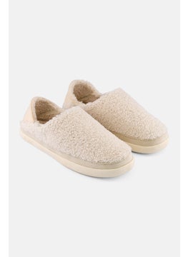 TOMS Women Ezra Natural Faux Slip On Slippers, White  - Image 1