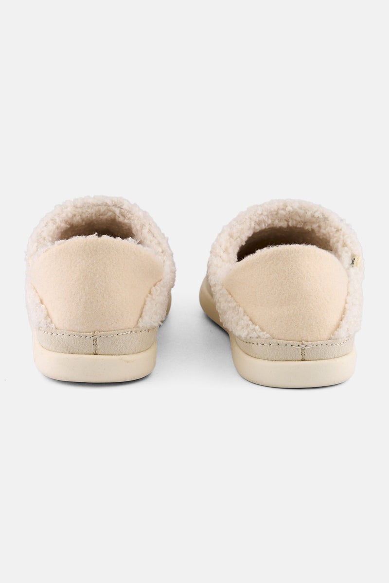 TOMS Women Ezra Natural Faux Slip On Slippers, White - Image 2