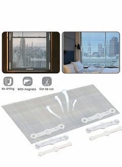Y&D Self Adhesive Strip Set for DIY Fly Nets,12Pcs Screen Fixing Clip with Door Curtain Mosquito Net Insect Mesh Tool Installation  - Image 3