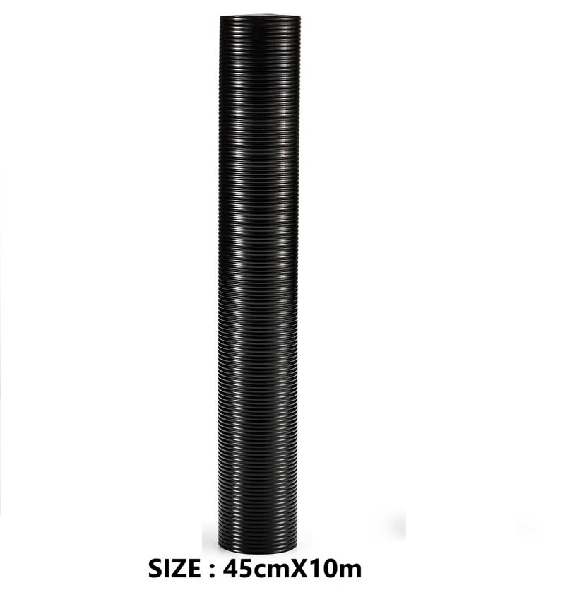 ElastPro (45cm X 10) Black EVA Food Grade Washable Anti Slip Mat/Sheet for Fridge, Shelf Liner, Table, Kitchen Drawer mat (Line Black, 10 Meter) - Image 2