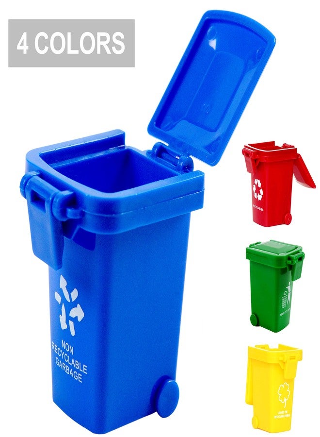 Nunkitoy Mini Size Trash Can Toy,Garbage Truck's Trash Cans, Mini Curbside Vehicle Garbage Bin Trashcan Great for Kids Toddlers (2 Inches) - Image 4