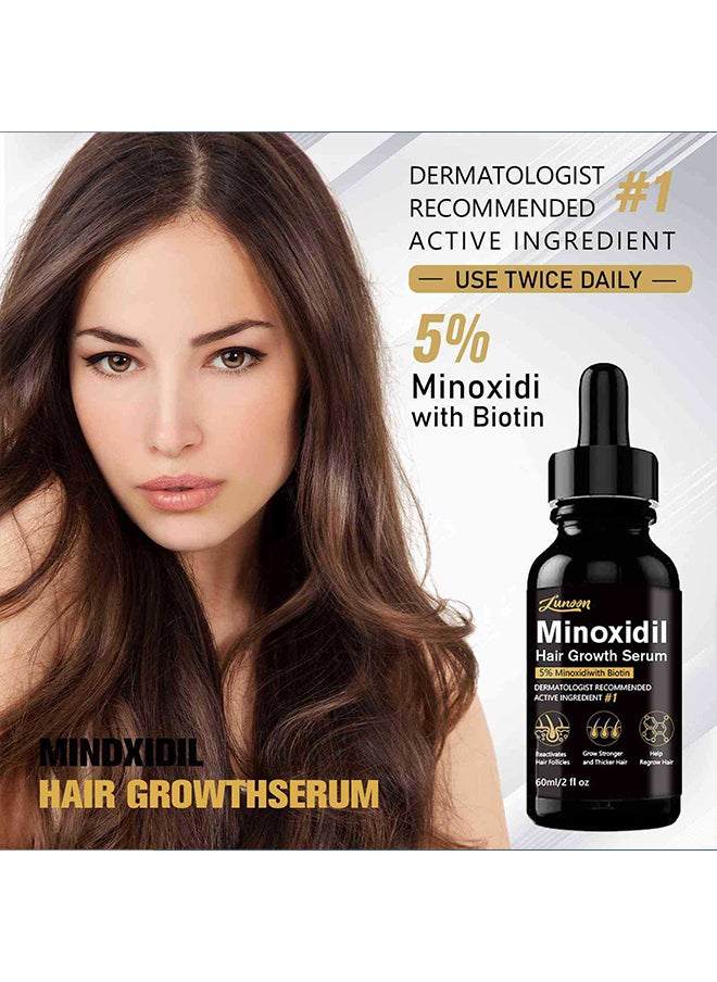 LUNOON - LUNOON Minoxidil Hair Serum, Anti-hair loss and hair growth serum - 60ml - Image 1